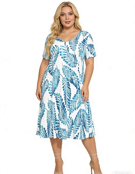 Picture of PRINTED DRESS STRETCH A LINE